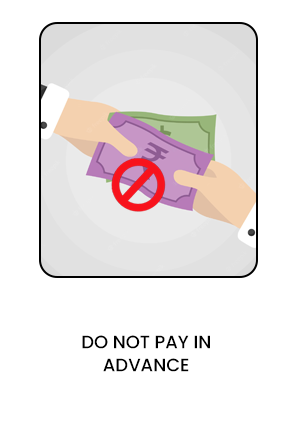 Do not pay in advance